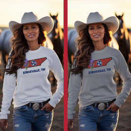 Tennessee Flag & Blume Lila Iris-Eigener Text Sweatshirt