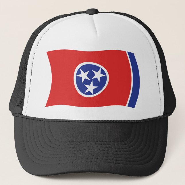Tennessee Flag Hat Truckerkappe (Vorderseite)