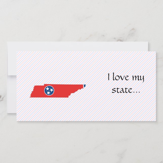 Tennessee-Flag-Karte (Vorderseite)