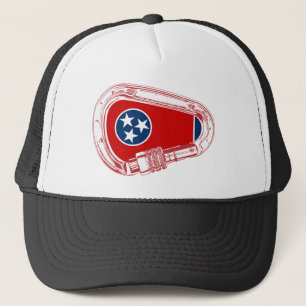 Tennessee Flag Klettersteig Carabiner Truckerkappe