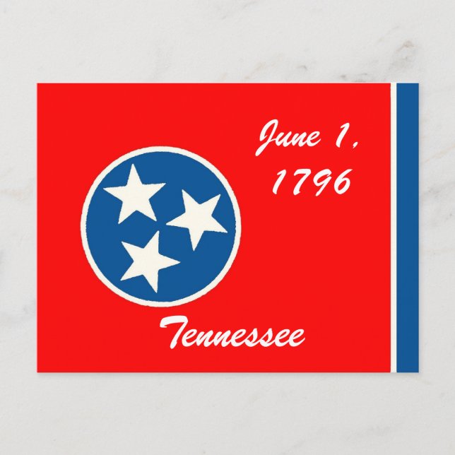 Tennessee Flag Postkarte (Vorderseite)