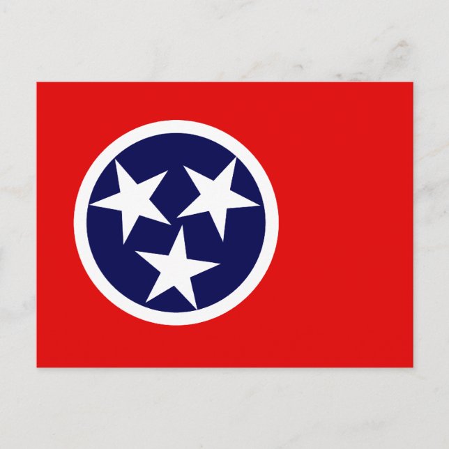 TENNESSEE FLAG POSTKARTE (Vorderseite)