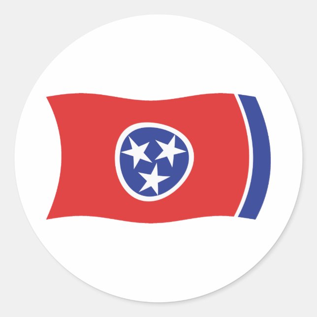 Tennessee Flag Sticker (Vorderseite)