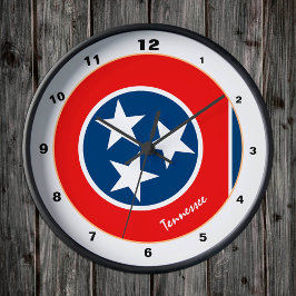 Tennessee Flag & Tennessee mode /design USA Runde Wanduhr