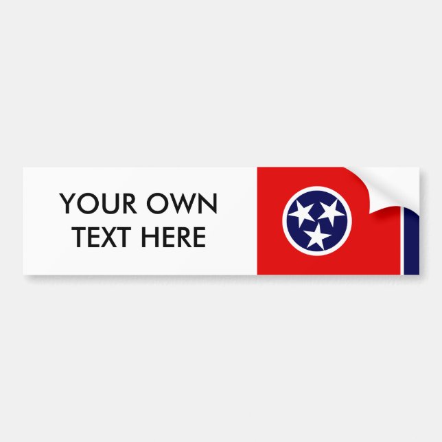 TENNESSEE-Flagge Autoaufkleber (Vorne)