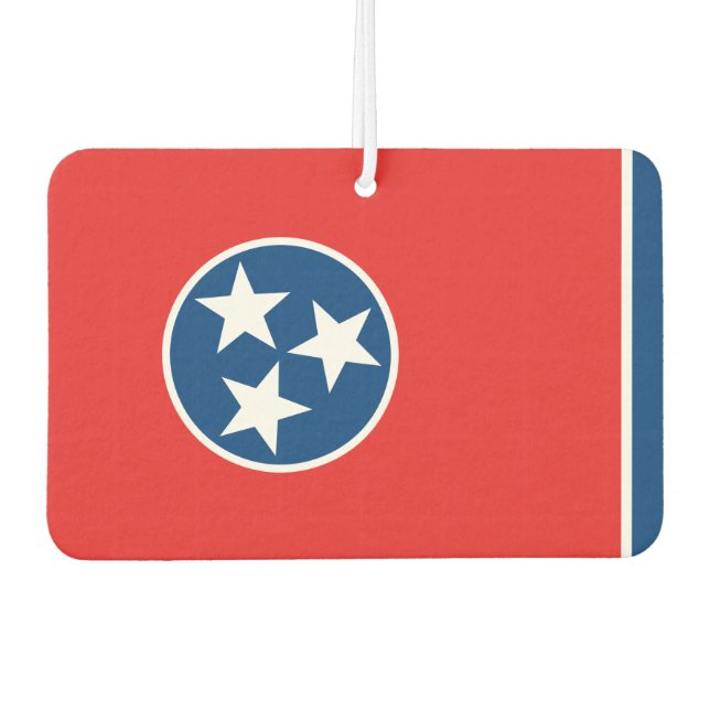 Tennessee-Flagge Autolufterfrischer (Vorderseite)
