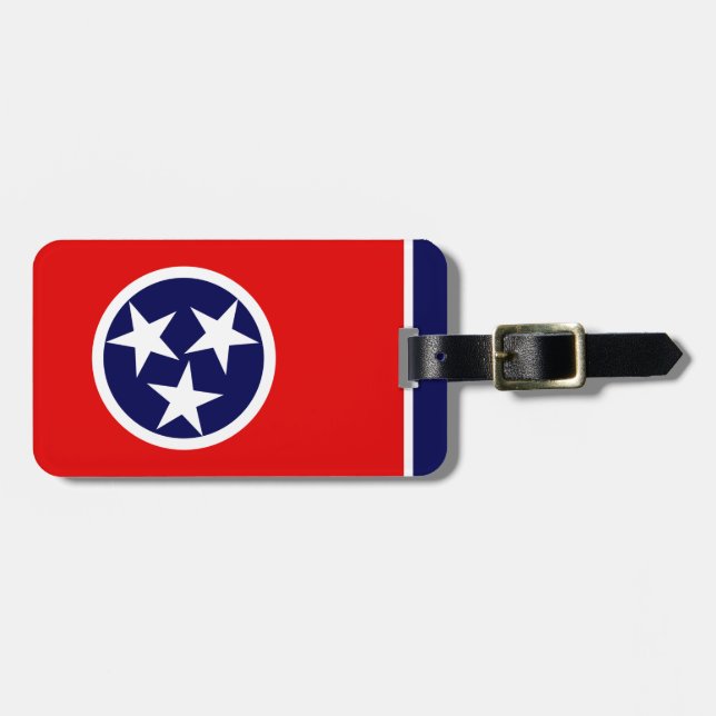 TENNESSEE-Flagge - Gepäckanhänger (Vorderseite horizontal)