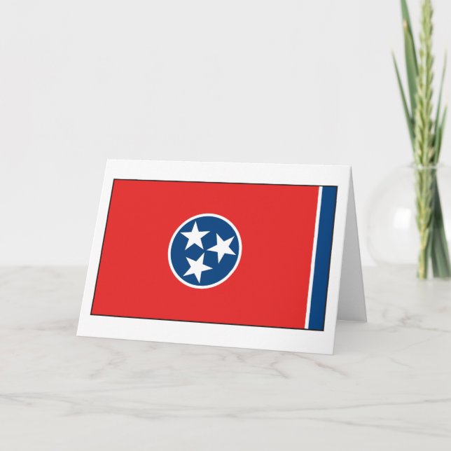 Tennessee-Flagge Karte (Vorderseite)
