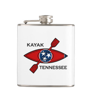 Tennessee Flagge Kayak Flachmann