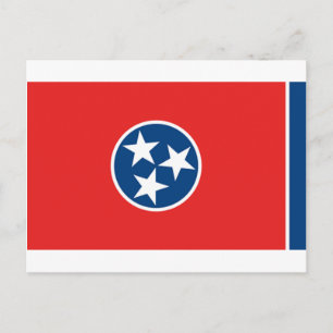 Tennessee-Flagge Postkarte