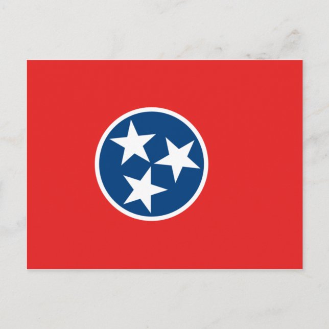 Tennessee-Flagge Postkarte (Vorderseite)