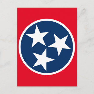 Tennessee-Flagge Postkarte