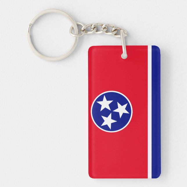 Tennessee-Flagge Schlüsselanhänger (Vorderseite)