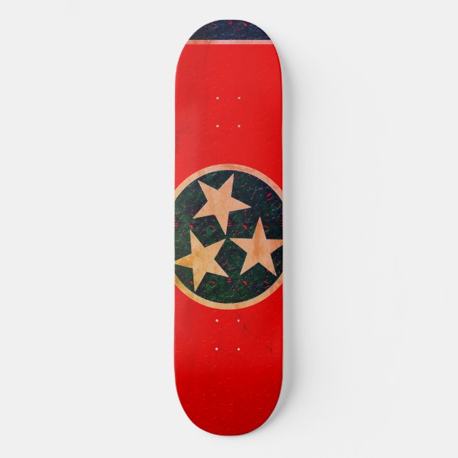 Tennessee-Flagge Skateboard (Vorderseite)