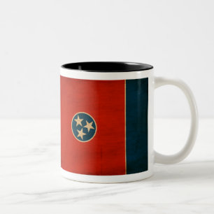 Tennessee-Flaggen-Tasse Zweifarbige Tasse