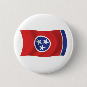 Tennessee-Flaggenknopf Button