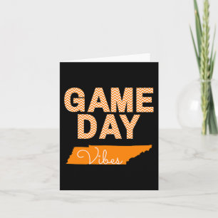 Tennessee Football Game Day Vibes Fall Tailgate Karte