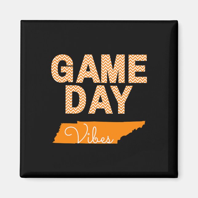Tennessee Football Game Day Vibes Fall Tailgate Magnet (Vorne)