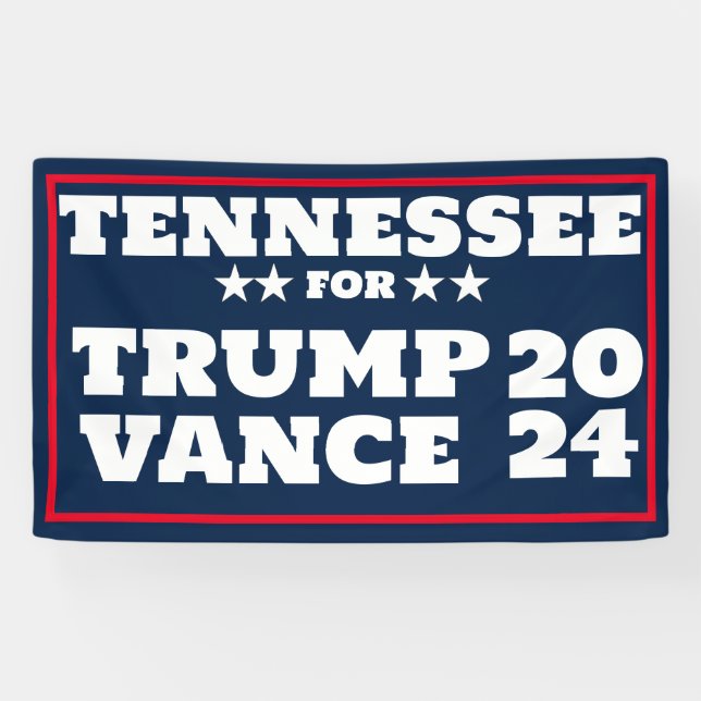 Tennessee für Trump Vance 2024-Banner Banner (Horizontal)