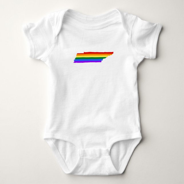 Tennessee-Gay Pride Baby Strampler (Vorderseite)