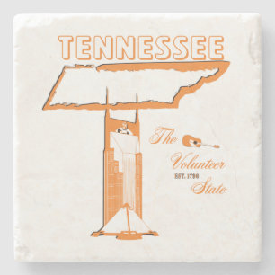 Tennessee-Getränk-Untersetzer Steinuntersetzer