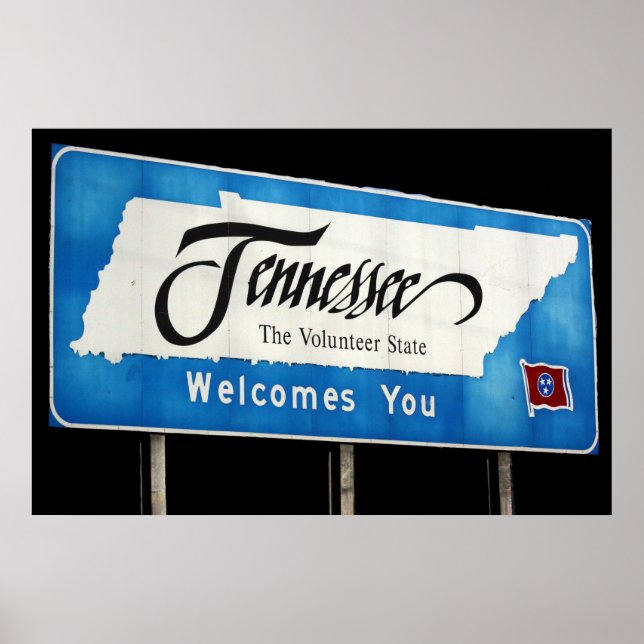 Tennessee heißt Sie herzlich willkommen auf dem Hi Poster (Vorne)