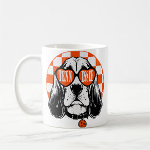 Tennessee-Hund Orange Weiß Rocky Top TN Hund Kaffeetasse