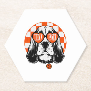 Tennessee-Hund Orange Weiß Rocky Top TN Hund Untersetzer