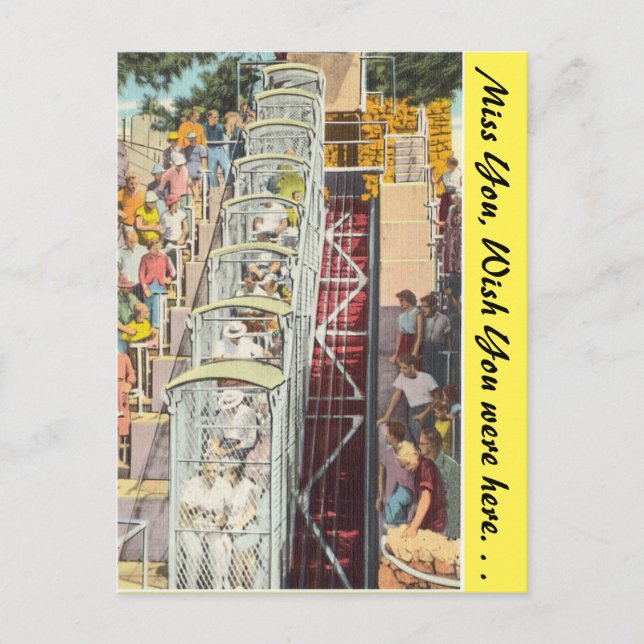 Tennessee, Incline Rail, Aussichtsberg Postkarte (Vorderseite)