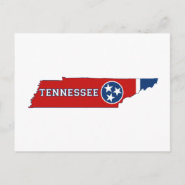 Tennessee Karte Gestaltete Staatsflagge mit Name