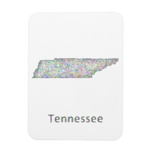 Tennessee-Karte Magnet