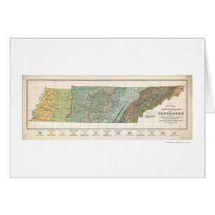 Tennessee-Landwirtschafts-Karte 1896