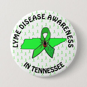 Tennessee Lyme-Borreliose-Bewusstseins-Button Button