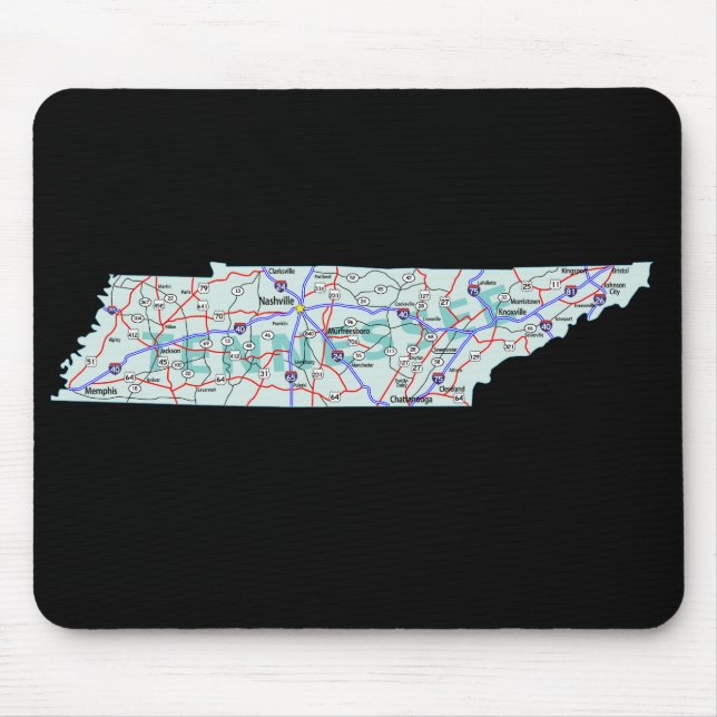 Tennessee Map Mousepad (Vorne)