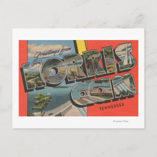 Tennessee - Norris-Stausee - Große Buchstabenszene Postkarte