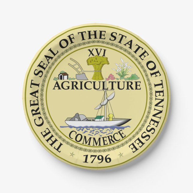 Tennessee Pappteller (Vorderseite)