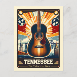 Tennessee | Patriotischer Geist Vintag Postkarte