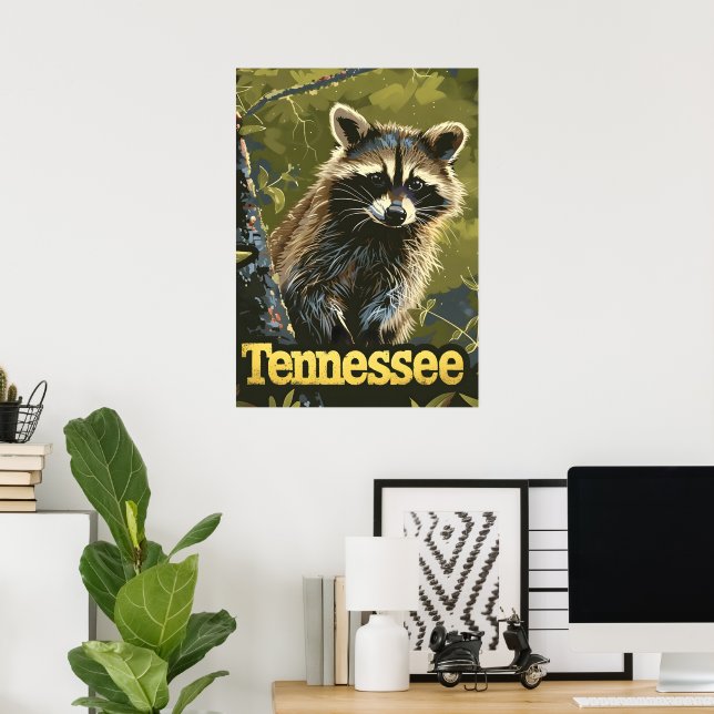 Tennessee Raccoon Poster (Heimbüro)