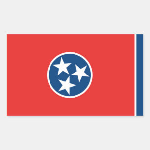 Tennessee Rechteckiger Aufkleber