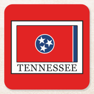 Tennessee Rechteckiger Pappuntersetzer
