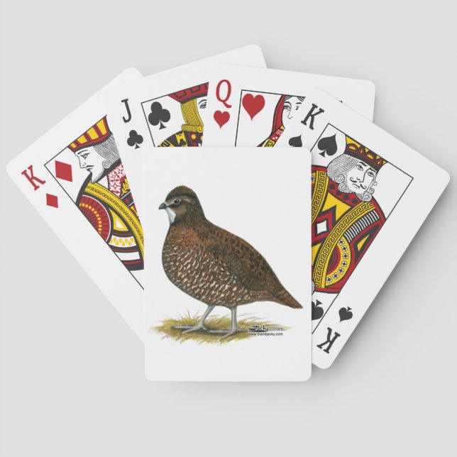 Tennessee Red Quail Spielkarten (Rückseite)
