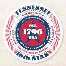 Tennessee Red White Blue Typografie