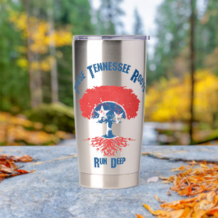 Tennessee Roots Flag Tree Thermobecher