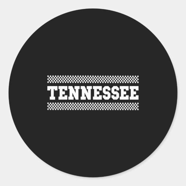 Tennessee Shirts. Tn Us College Font For Men Women Runder Aufkleber (Vorderseite)