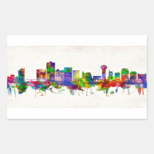 Tennessee Skyline Rechteckiger Aufkleber