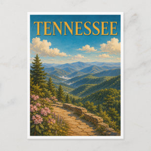 Tennessee Smoky Mountains GeoSaga Postkarte