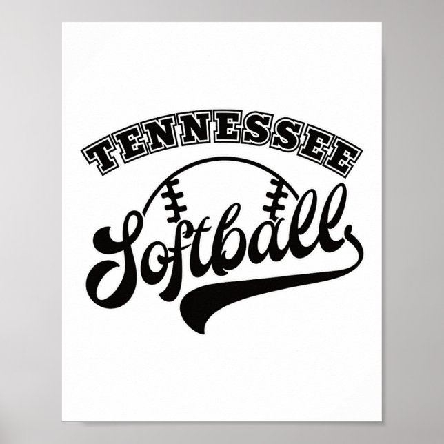 Tennessee Softball - Softball Fan  Poster (Vorne)