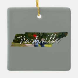 Tennessee Staat Foto einfügen und Ortsname Keramikornament
