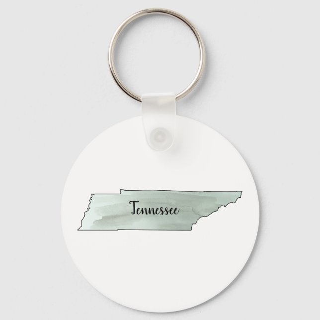 Tennessee Staat Illustration Malerei Schlüsselanhänger (Vorderseite)