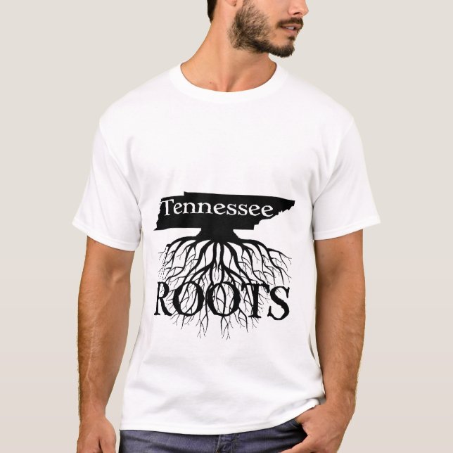 Tennessee Staat Roots Shirt für Frauen oder Männer (Vorderseite)